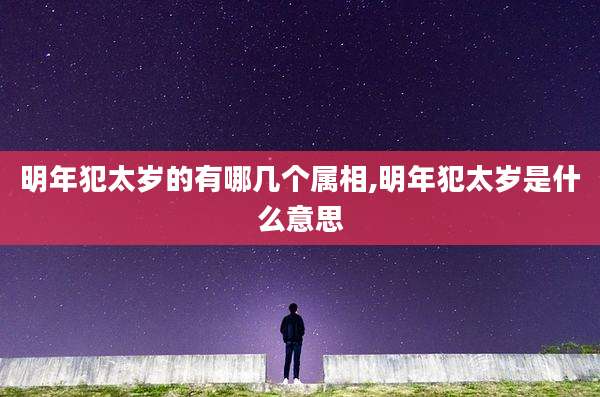 明年犯太岁的有哪几个属相,明年犯太岁是什么意思