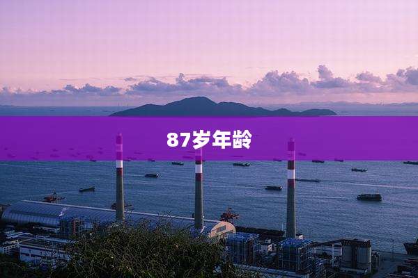 87岁年龄
