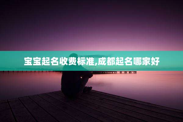 宝宝起名收费标准,成都起名哪家好
