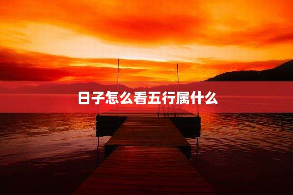 日子怎么看五行属什么