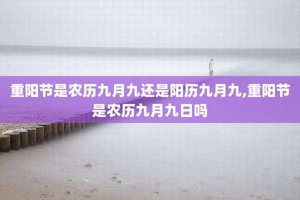 重阳节是农历九月九还是阳历九月九,重阳节是农历九月九日吗
