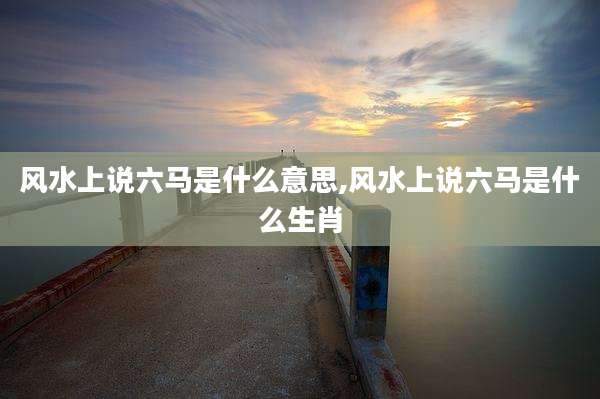 风水上说六马是什么意思,风水上说六马是什么生肖