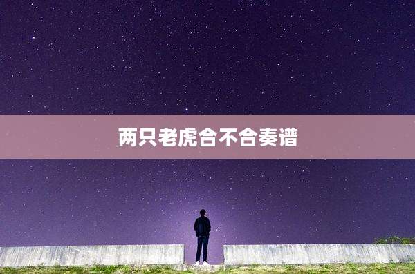 两只老虎合不合奏谱