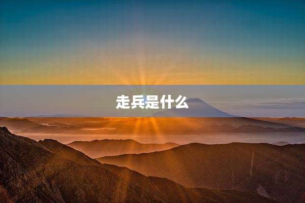 走兵是什么