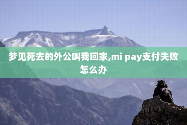 梦见死去的外公叫我回家,mi pay支付失败怎么办