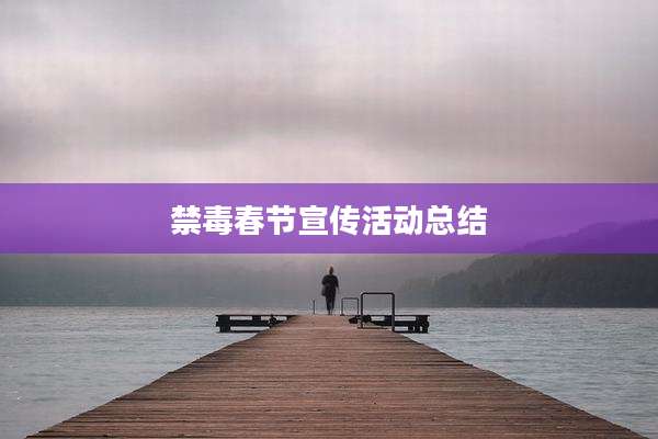 禁毒春节宣传活动总结
