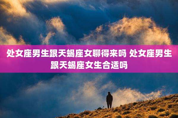 处女座男生跟天蝎座女聊得来吗 处女座男生跟天蝎座女生合适吗