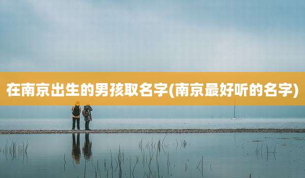 在南京出生的男孩取名字(南京最好听的名字)
