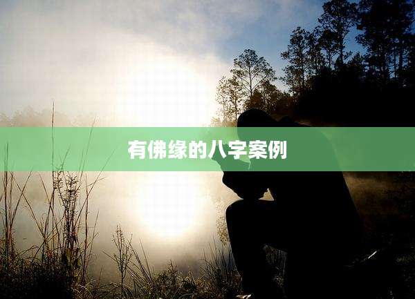 有佛缘的八字案例