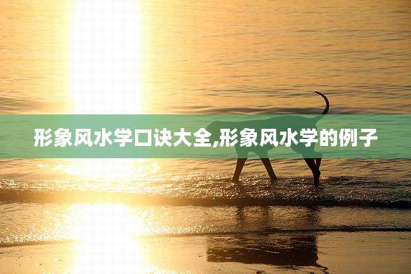 形象风水学口诀大全,形象风水学的例子