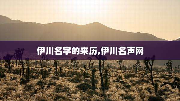 伊川名字的来历,伊川名声网