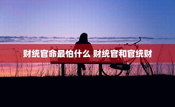 财统官命最怕什么 财统官和官统财