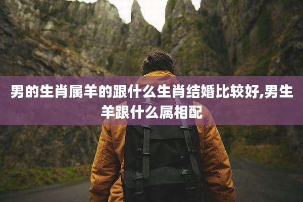 男的生肖属羊的跟什么生肖结婚比较好,男生羊跟什么属相配