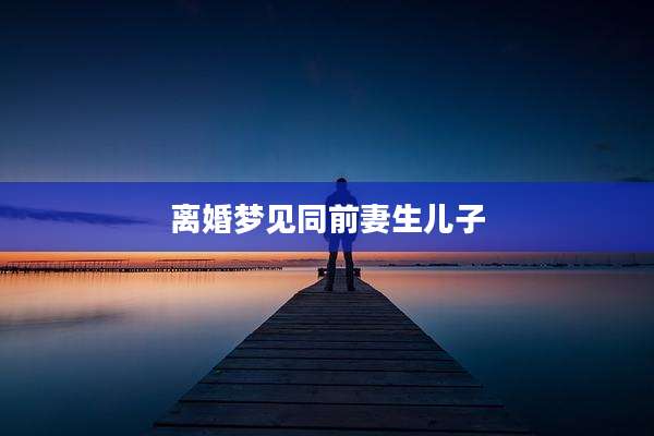 离婚梦见同前妻生儿子