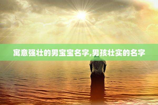 寓意强壮的男宝宝名字,男孩壮实的名字
