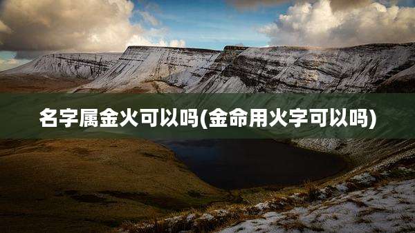 名字属金火可以吗(金命用火字可以吗)