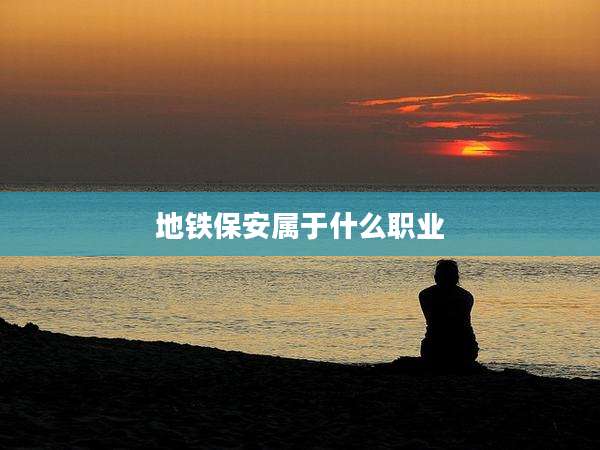 地铁保安属于什么职业