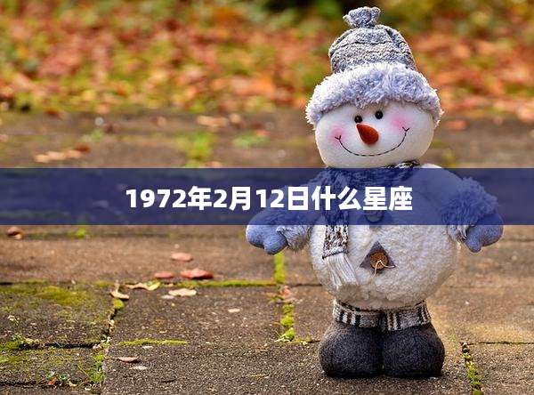 1972年2月12日什么星座