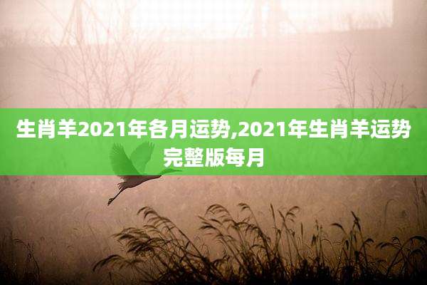 生肖羊2021年各月运势,2021年生肖羊运势完整版每月