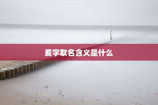 爰字取名含义是什么