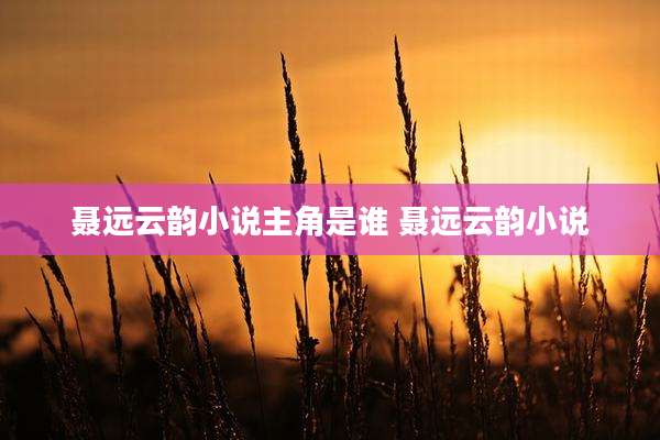聂远云韵小说主角是谁 聂远云韵小说