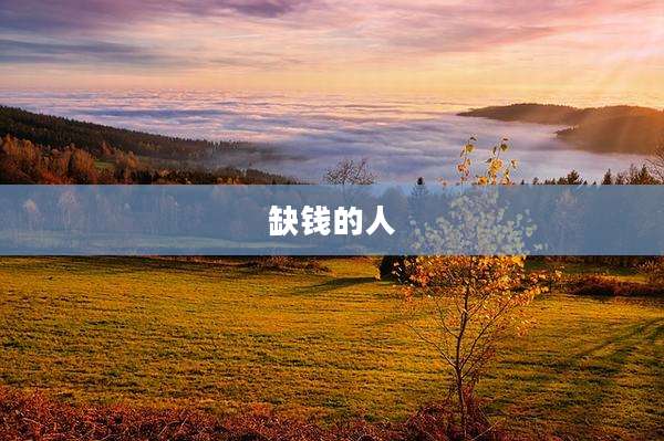 缺钱的人