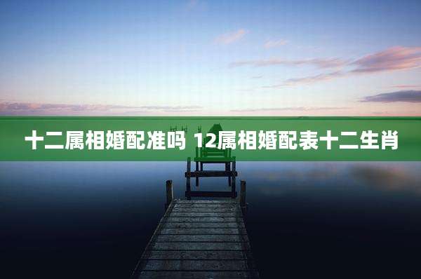 十二属相婚配准吗 12属相婚配表十二生肖
