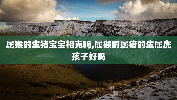 属猴的生猪宝宝相克吗,属猴的属猪的生属虎孩子好吗
