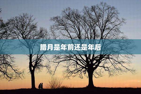 腊月是年前还是年后
