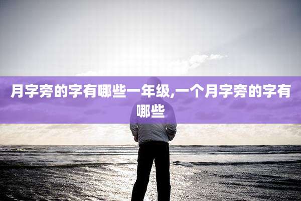 月字旁的字有哪些一年级,一个月字旁的字有哪些