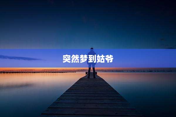 突然梦到姑爷