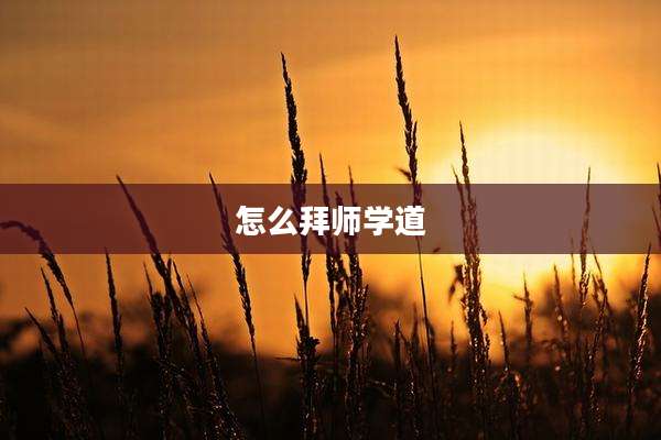 怎么拜师学道