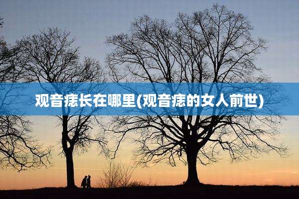观音痣长在哪里(观音痣的女人前世)