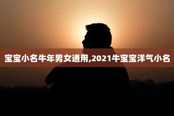 宝宝小名牛年男女通用,2021牛宝宝洋气小名