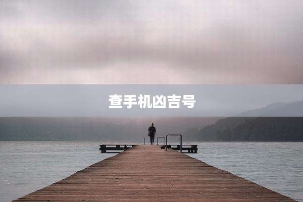 查手机凶吉号