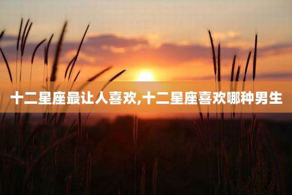 十二星座最让人喜欢,十二星座喜欢哪种男生