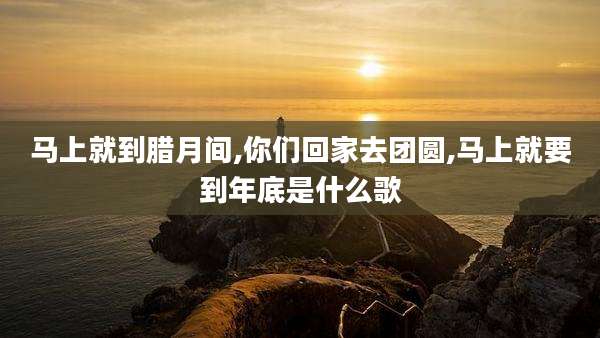 马上就到腊月间,你们回家去团圆,马上就要到年底是什么歌
