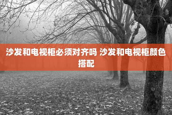 沙发和电视柜必须对齐吗 沙发和电视柜颜色搭配