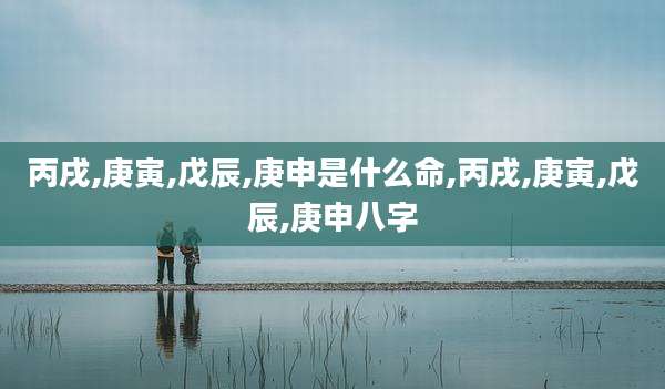 丙戌,庚寅,戊辰,庚申是什么命,丙戌,庚寅,戊辰,庚申八字