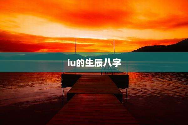 iu的生辰八字