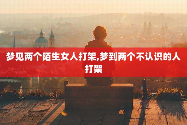 梦见两个陌生女人打架,梦到两个不认识的人打架