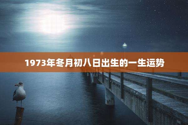 1973年冬月初八日出生的一生运势
