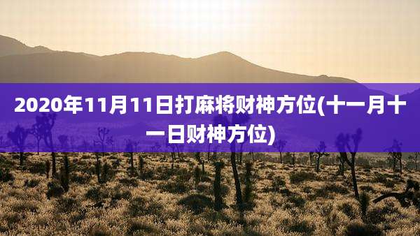 2020年11月11日打麻将财神方位(十一月十一日财神方位)