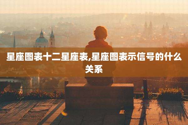 星座图表十二星座表,星座图表示信号的什么关系
