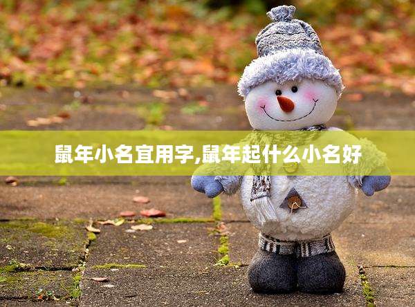 鼠年小名宜用字,鼠年起什么小名好