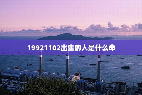 19921102出生的人是什么命
