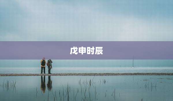 戊申时辰