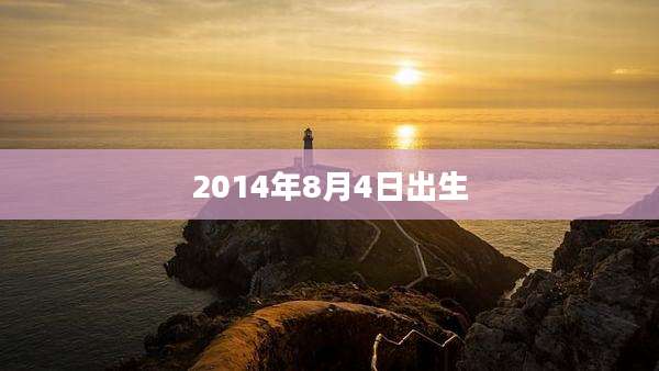 2014年8月4日出生