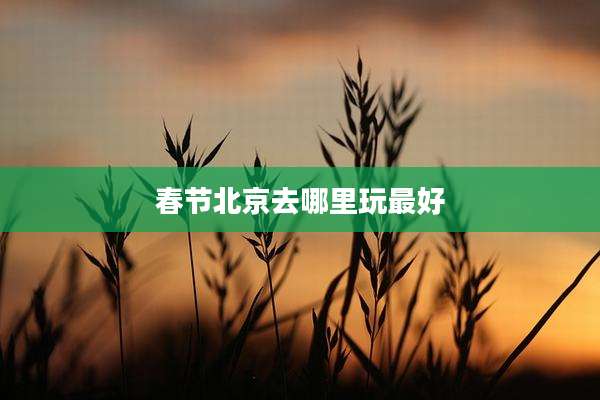 春节北京去哪里玩最好