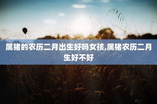 属猪的农历二月出生好吗女孩,属猪农历二月生好不好